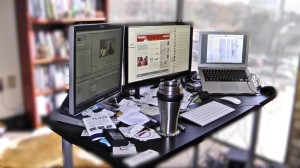 Work From Home - Messy Desk